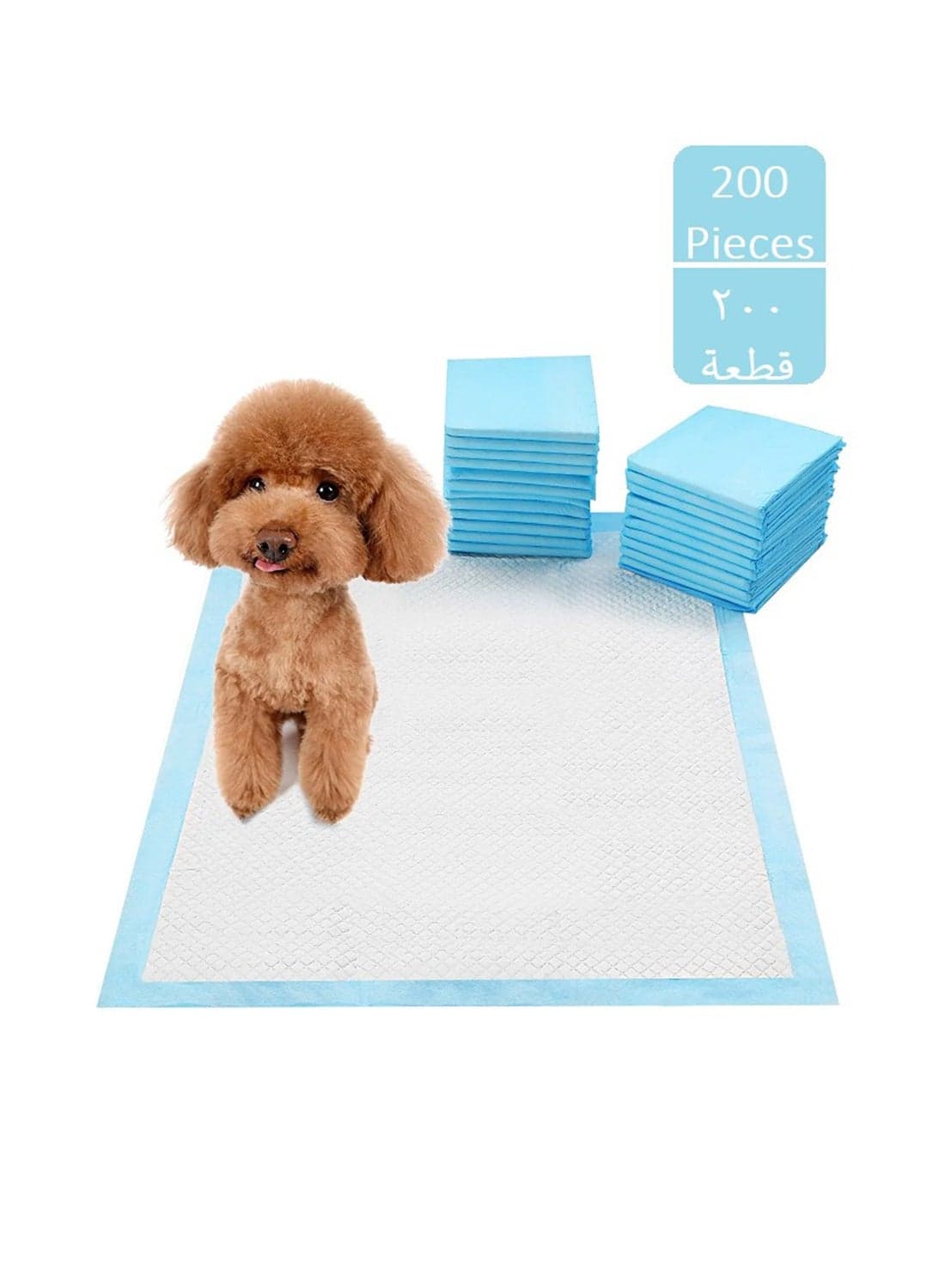 200-Pieces Packed In 8 Pouches Cherry Medical Supply 60 Cm X 60 Cm Pet Training Pads And Puppy Pads Super Absorbent