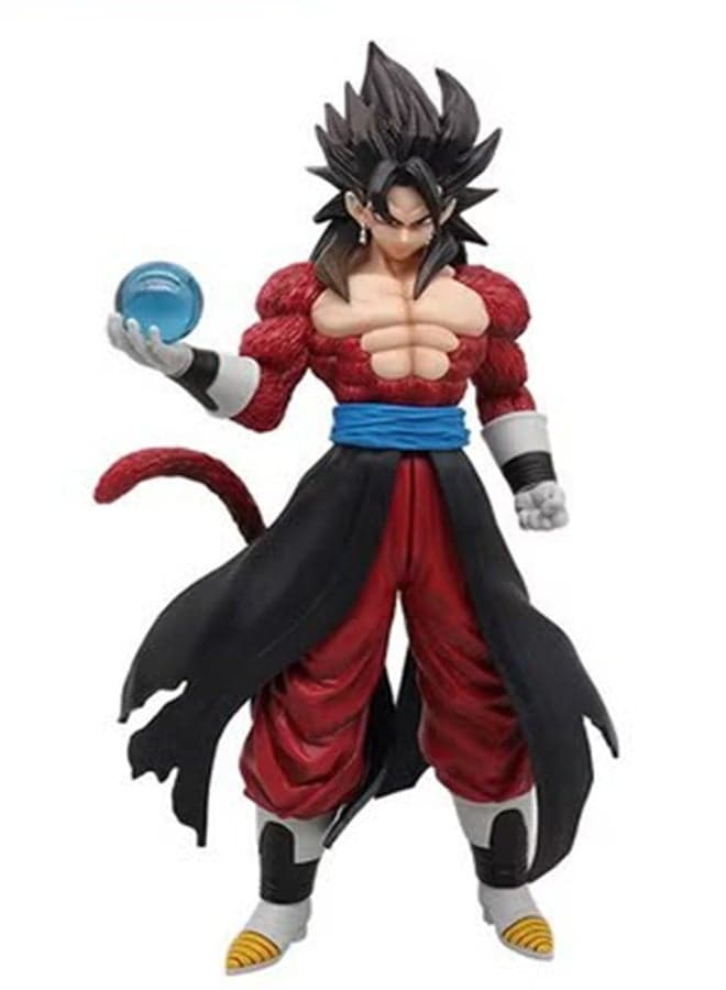 Dragon Ball Super Saiyan Giant Standing Super Saiyan 4 Goku with Blue Dragon Ball, 29.5cm Figure, Perfect Birthday Gift and Captivating Desktop Decoration