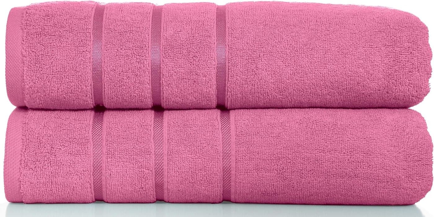 Bliss Casa Bath Sheet (2 Pack) — 80x160 cm 100% Cotton Bath Sheets, Ultra-Soft & Highly Absorbent – Quick-Dry, Hotel-Quality & Durable