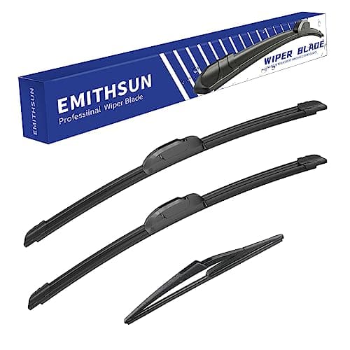 EMITHSUN® Windshield Wiper Blades Replacement for Nissan Rogue Sport 2017-2022,That Meet OEM Quality Front Rear Wipers Blade Set for My Car -28"+18"+12"(Set of 3)