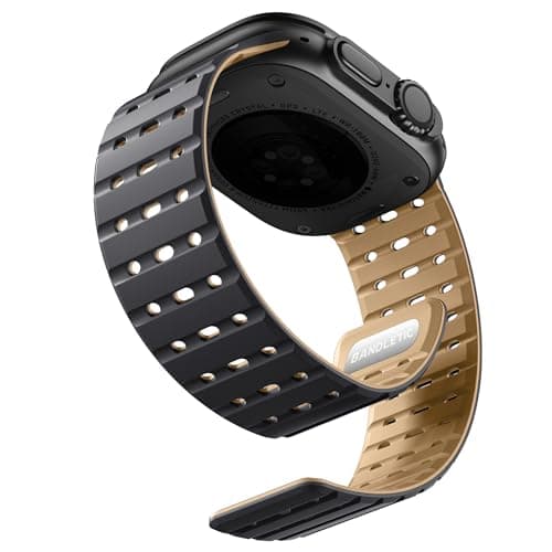 Bandletic Compatible with Apple Watch Ultra 2 Bands for Men Women Rugged Magnetic Silicone Sport Strap for iWatch 49mmUltra 32146mm111045mm98744mmSE3SE2SE65442mm321