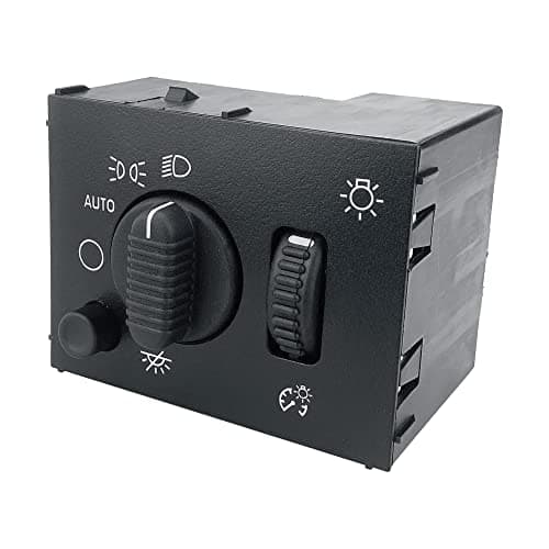 Headlight Switch - Compatible with 2003-2006 Chevy Silverado Suburban Tahoe Avalanche GMC Sierra Yukon Cadillac Escalade Headlamp Dimmer Switch Replace# 19381535