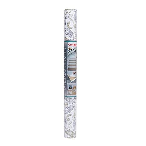 Con-Tact Brand Creative Covering, Self-Adhesive Shelf Liner, Multi-Purpose Vinyl Roll, Easy to Use and Apply, 18'' x 16', Abby Sage