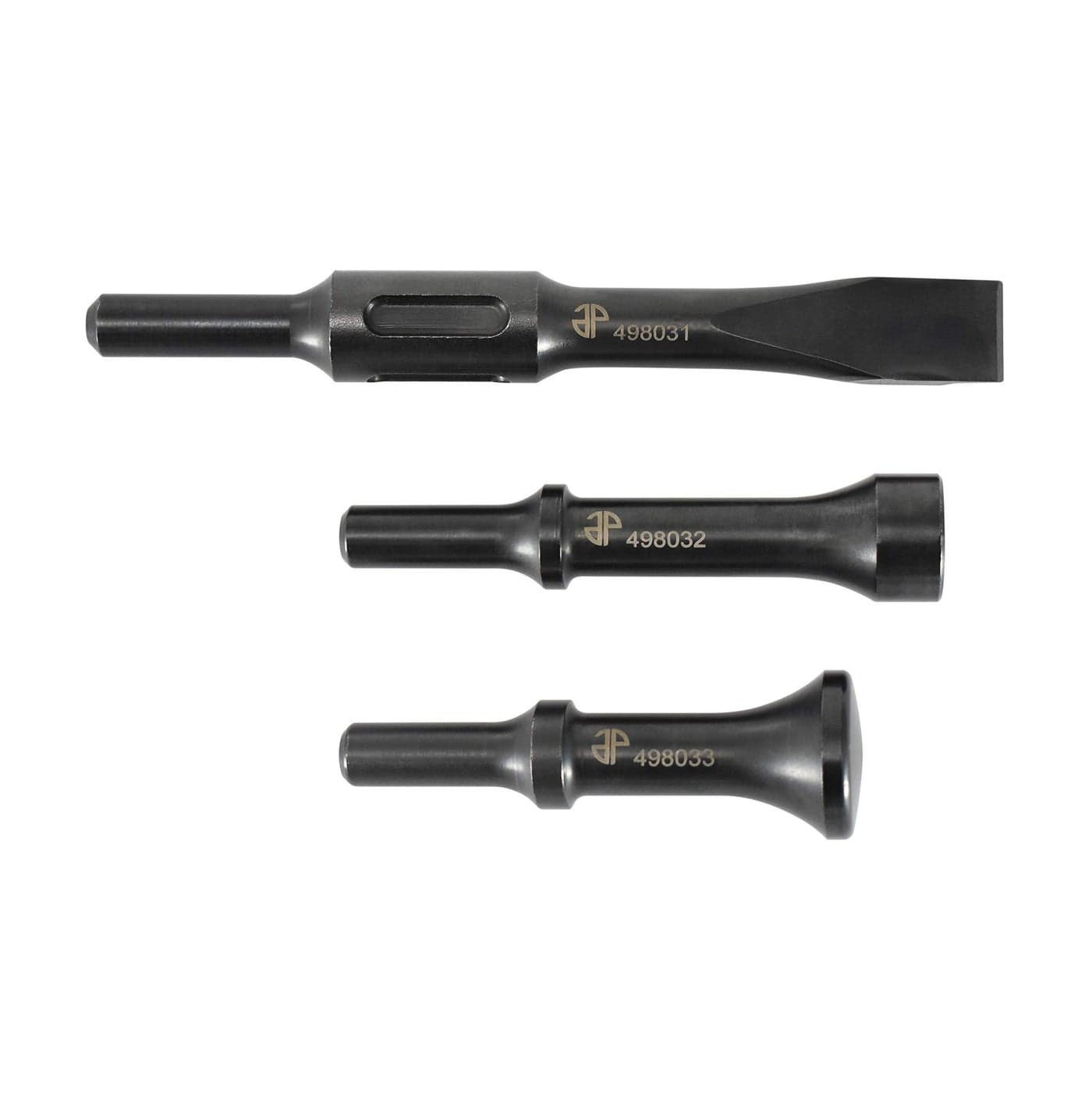 Astro Pneumatic Tool 49803 3Piece Chisel Hammer Bit Set 498 Shank Black
