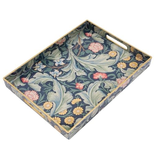 AGIOTA Coffee Table Trays for Living Room Serving Tray with Handles, Modern Large Tray for Ottoman Coffee Table