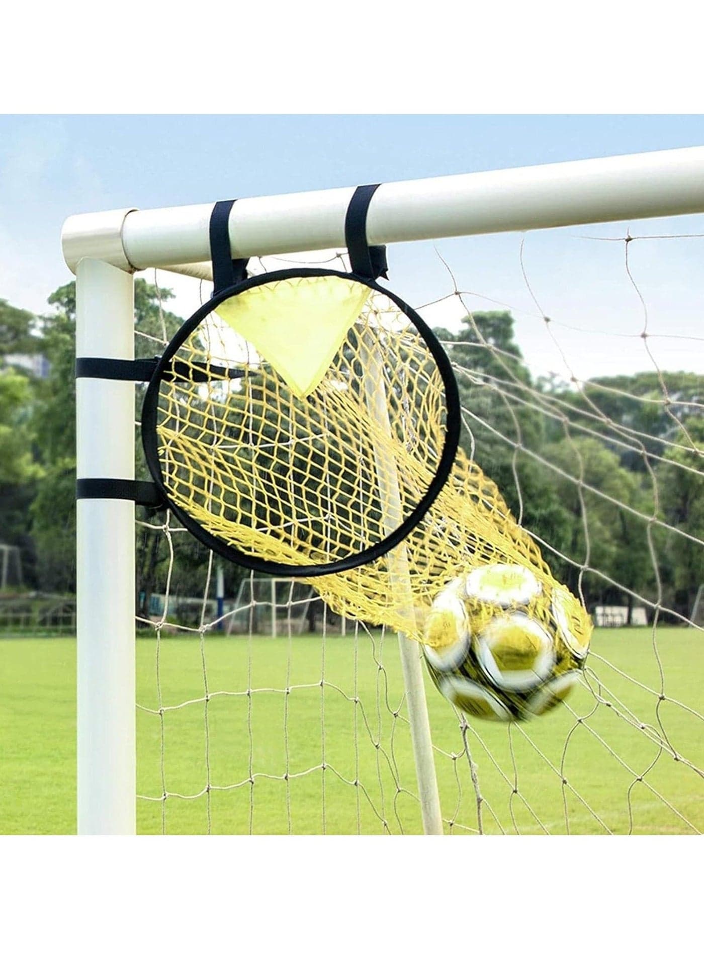 Football Goal Football Target And Bag - 2 IN 1 Football Net, 60cm Soccer Target Goal Football Kicking Net With Adjustable Straps, Football Throwing Target For Kids Adults, Soccer Training Equipment