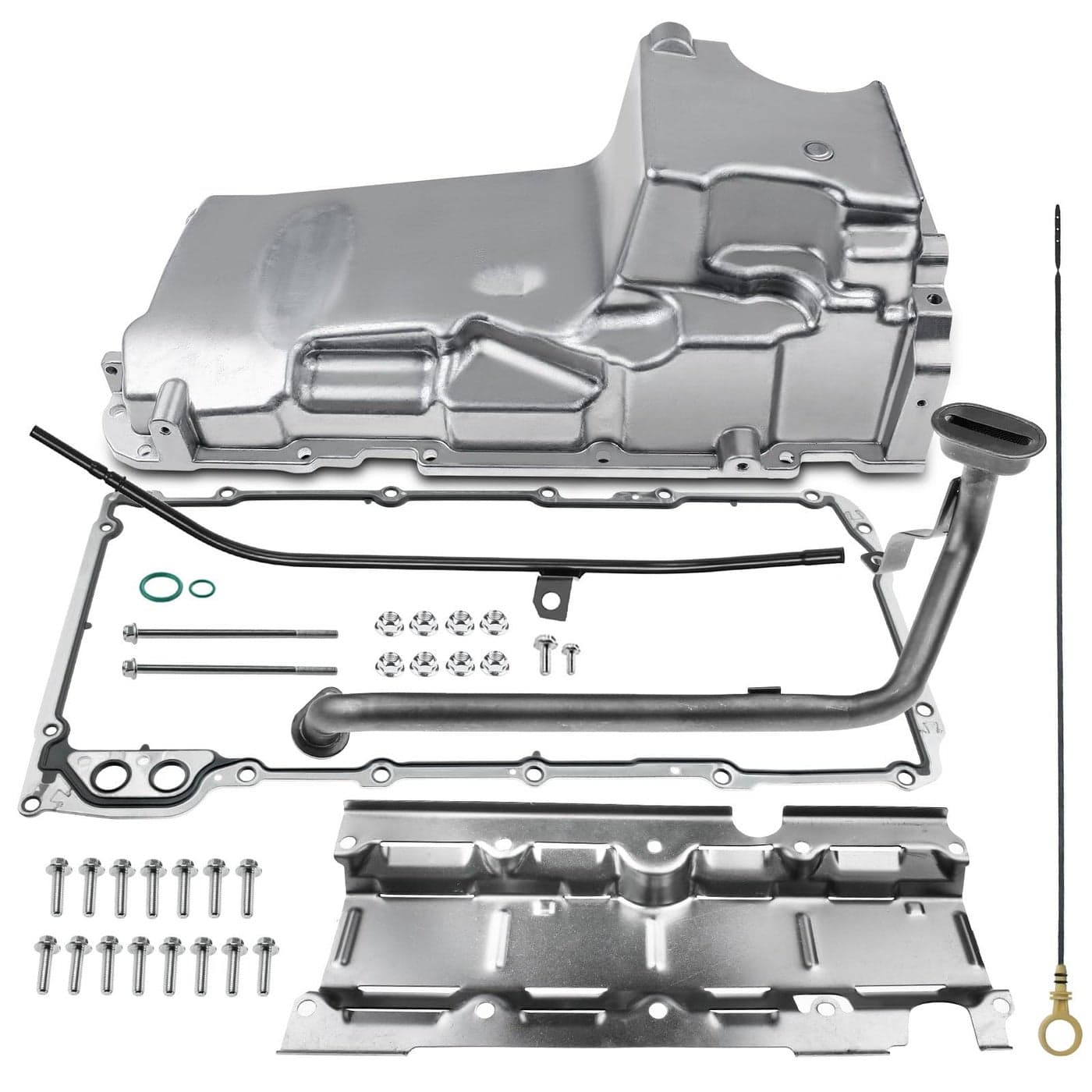 APremium Performance Muscle Car Engine Oil Pan Complete Kit Compatible with GM LS1 LS3 LSA LSX Chevrolet Chevy Pontiac Replace 19212593