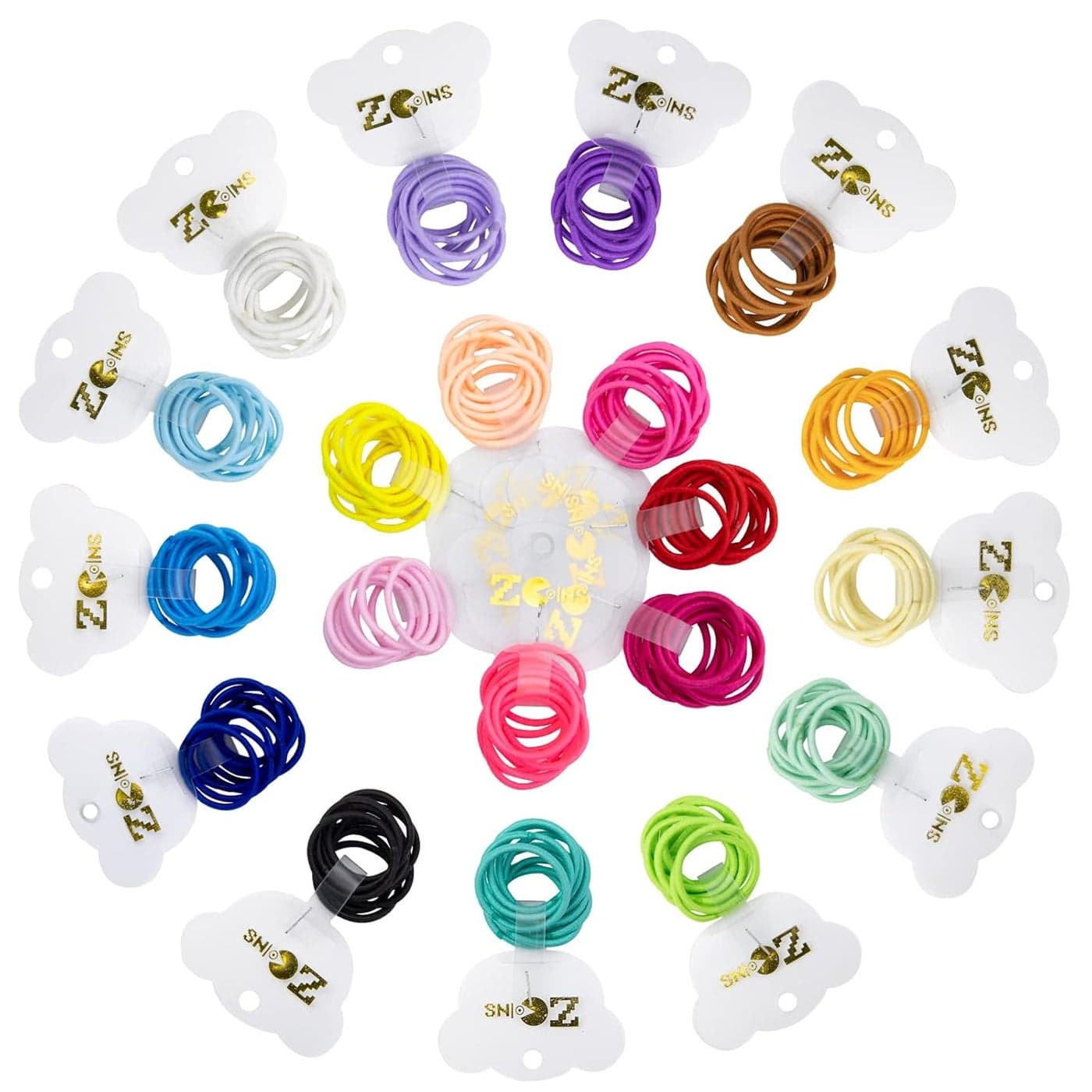 Hair Bands 200pcs 2mm Tiny Hairbands Hair Ties Hair Accessories Hairbands for Baby Kids Girls Women Multicolor