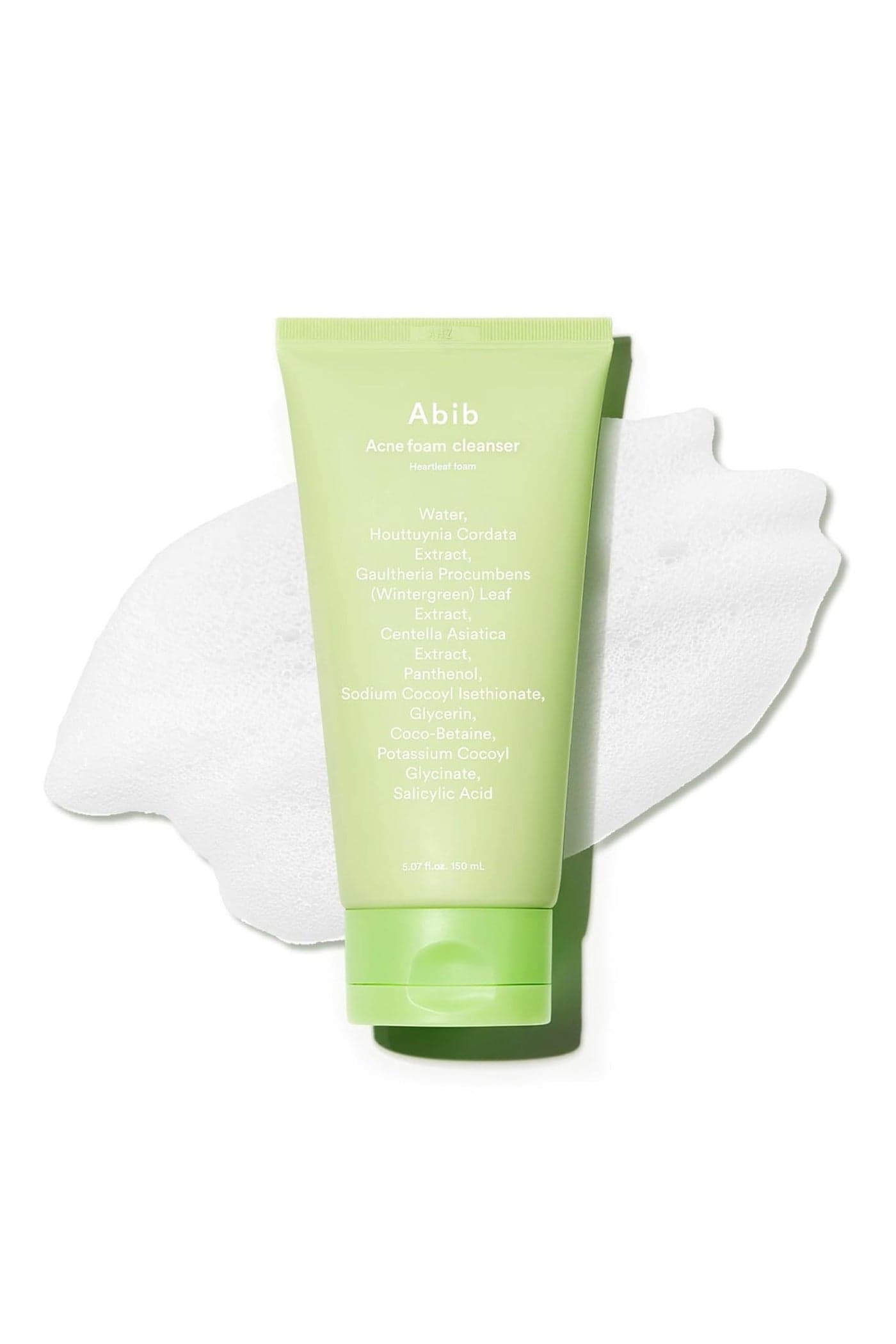 Acne Foam Cleanser Heartleaf Foam 5.07 fl oz / 150 ml | Korean Mild Acidic Daily Face Wash for Acne-Prone Skin, Hydrating & Soothing with Panthenol B5, Deep Cleansing for Sensitive Skin, K-Beauty
