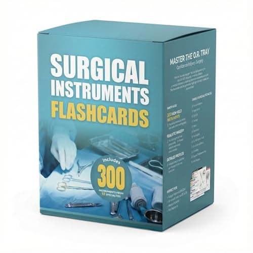Surgical Instruments Flashcards for Sterile Processing Surgical Tech 300 Real Photo Medical Tools Covering 12 Specialties Study Guide for CST Exam Technician Certification