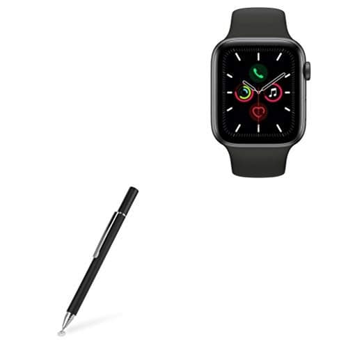 BoxWave Stylus Pen Compatible with Apple Watch Series 5 - FineTouch Capacitive Stylus, Super Precise Stylus Pen - Jet Black