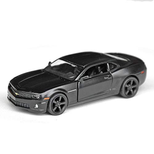 Tianmei 1:32 Scale Supercar Styling Alloy Die-Cast Car Model Collection Decoration Ornaments, Kids Play Vehicle Toys with Pull Back Action and Open Doors (Camaro - Black)