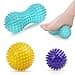 URAQT Spiky Massage Ball 3 Pack Hard Spiky Massage Ball Roller Set Professional Physical Therapy Massage Balls for Myofascial Release Trigger Point Deep Tissue Massage Plantar Fasciitis Recovery