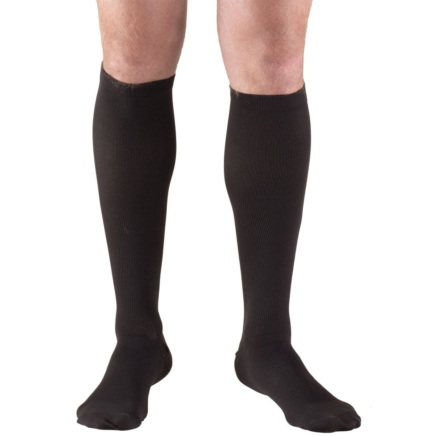 Truform Compression Socks 2030 mmHg Mens Dress Socks Knee High Over Calf Length Black Medium
