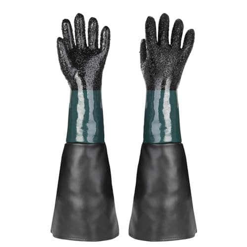 Altozor 23.6" Blast Gloves for Abrasive Blasting Used on Sandblasting Sandblaster Sand Blast Cabinet