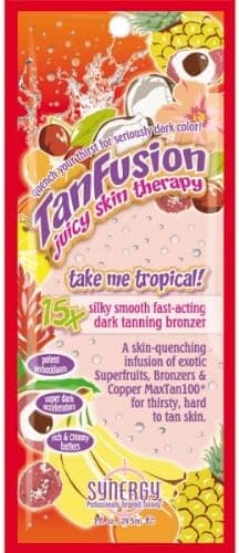 TanFusion Take Me Tropical Fast Action Dark Tanning Bronzer Sachet 295ml