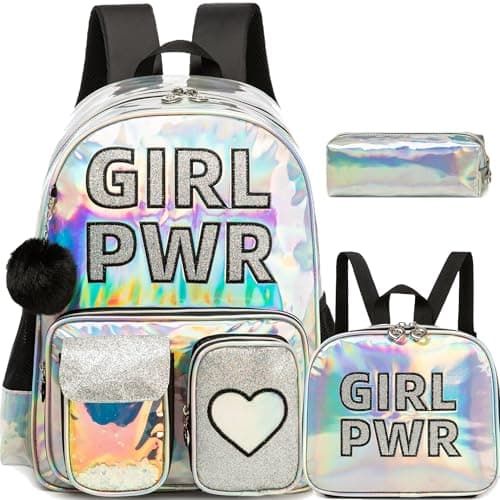 Meetbelify Backpack for Girls Backpacks with Lunch Box Pencil Case for Elementary Student Kids School Travel Bag for Girls Ages 6-8 Years Old