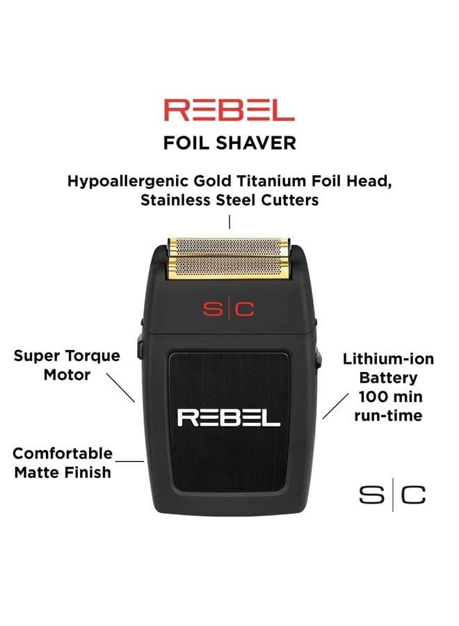 StyleCraft Rebel Professional Super Torque Motor Electric Mens Foil Shaver