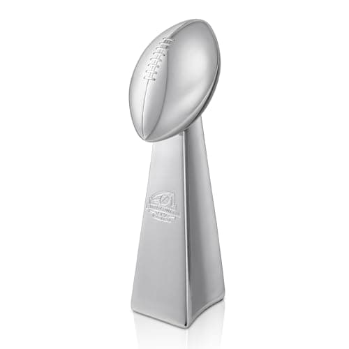 AISLE 3 ESSENTIALS Fantasy Football Trophy 14 Inch Lombardi Style Championship Trophy, Football Award for League Winner, Engraved Fantasy Football Champion Cup