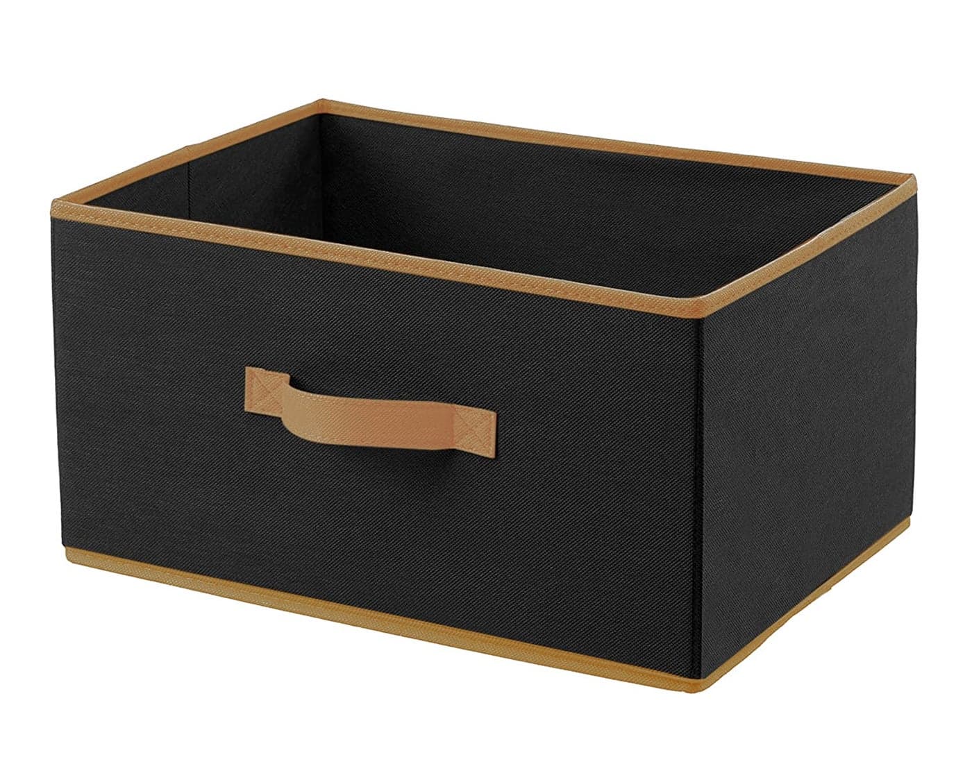 Kuber Industries Storage BoxToy Box Storage For KidsFoldable Storage BoxDrawer Storage and Cloth OrganizerBlack Nonwoven