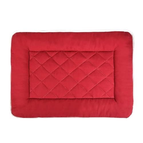 FURRY CASTLE Dog for Bed, Comfortable Durable Both Sides usable and Washable Pet |for Small Dogs and Cats Puppies (Size-S, 53cm x 76cm, Red)