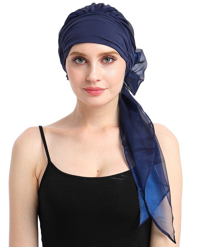 Comfy Alopecia Hat Scarf Jersey Breast Cancer Headwear Chemo Turban Head Wrap