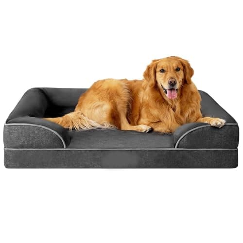 Cutepups Orthopedic Dog Bed Comfortable Dog Mattress for Sleeping, Washable pet Bed for Dogs (Black, 3XL)