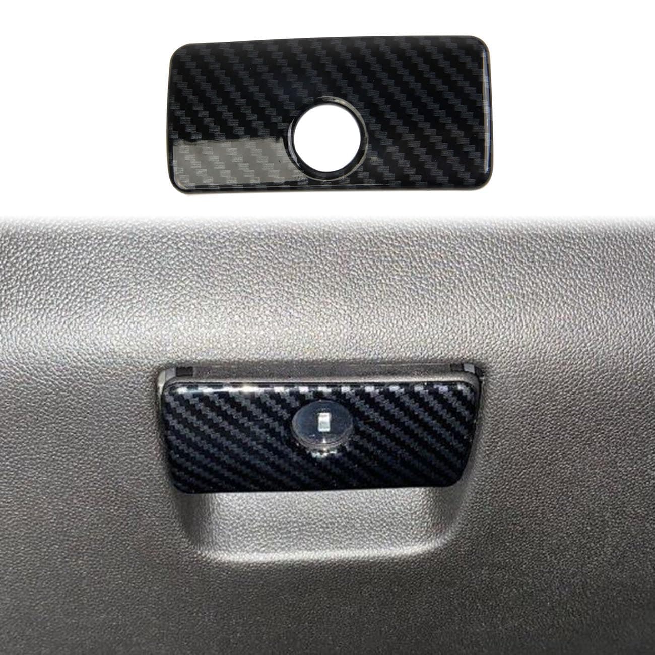 Fewshaw Carbon Fiber Glove Box Handle Switch Cover Trim Accessories For 20212025 Chevy Tahoe Suburban For 20212025 GMC Yukon