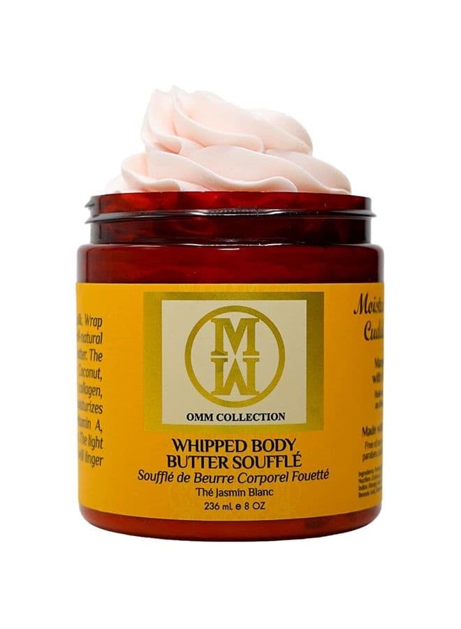 Natural Whipped Body Butter Soufflé For Dry & Sensitive Skin - Whipped Shea Butter Infused By Vitamin E & A, Mango Butter & Cacao Butter - Hydrating & Moisturizing - Vegan