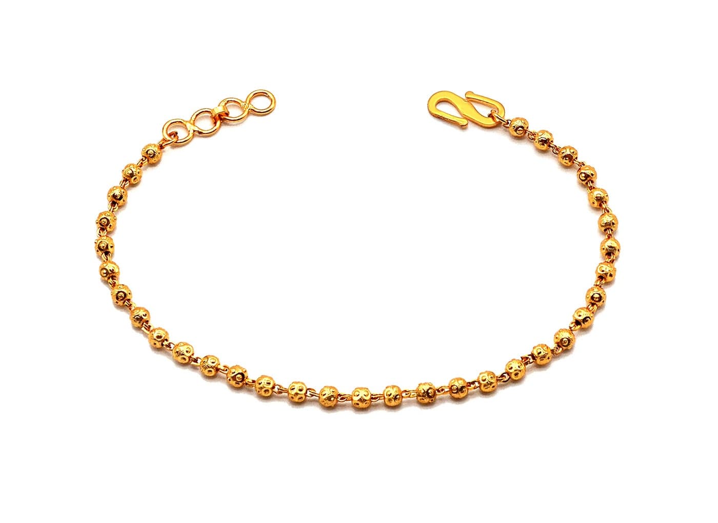 JHB GOLD PLATED ATTRACTIVE FASHION JEWELLERY BEADS BRACELETS FOR WOMEN'S AND GIRL'S