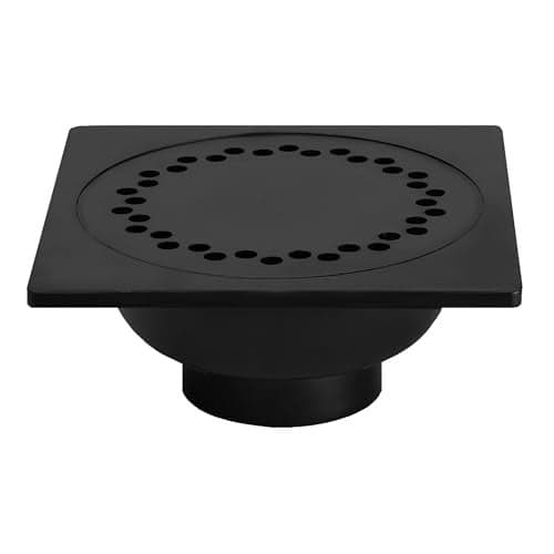 Oatey 43632 Abs 9" x 9" Bell Trap Drain, 3" or 4", Black