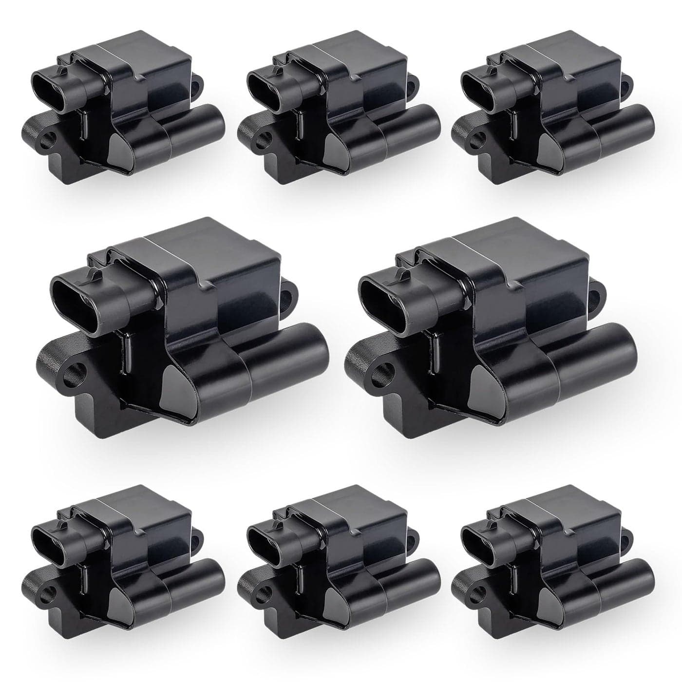 ENA Square D581 Ignition Coils Pack 48L 53L 60L Compatible with Chevy Avalanche Silverado Tahoe GMC Sierra Yukon 1500 2500 3500 Hummer H2 Cadillac Escalade V8 Replace for UF271 C1208 Set of 8