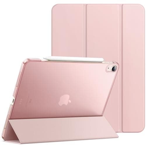 JETech Case for iPad Air 13-Inch M3/M2 (2025/2024), Slim Stand Hard Back Shell Smart Cover with Auto Wake/Sleep (Sandy Pink)