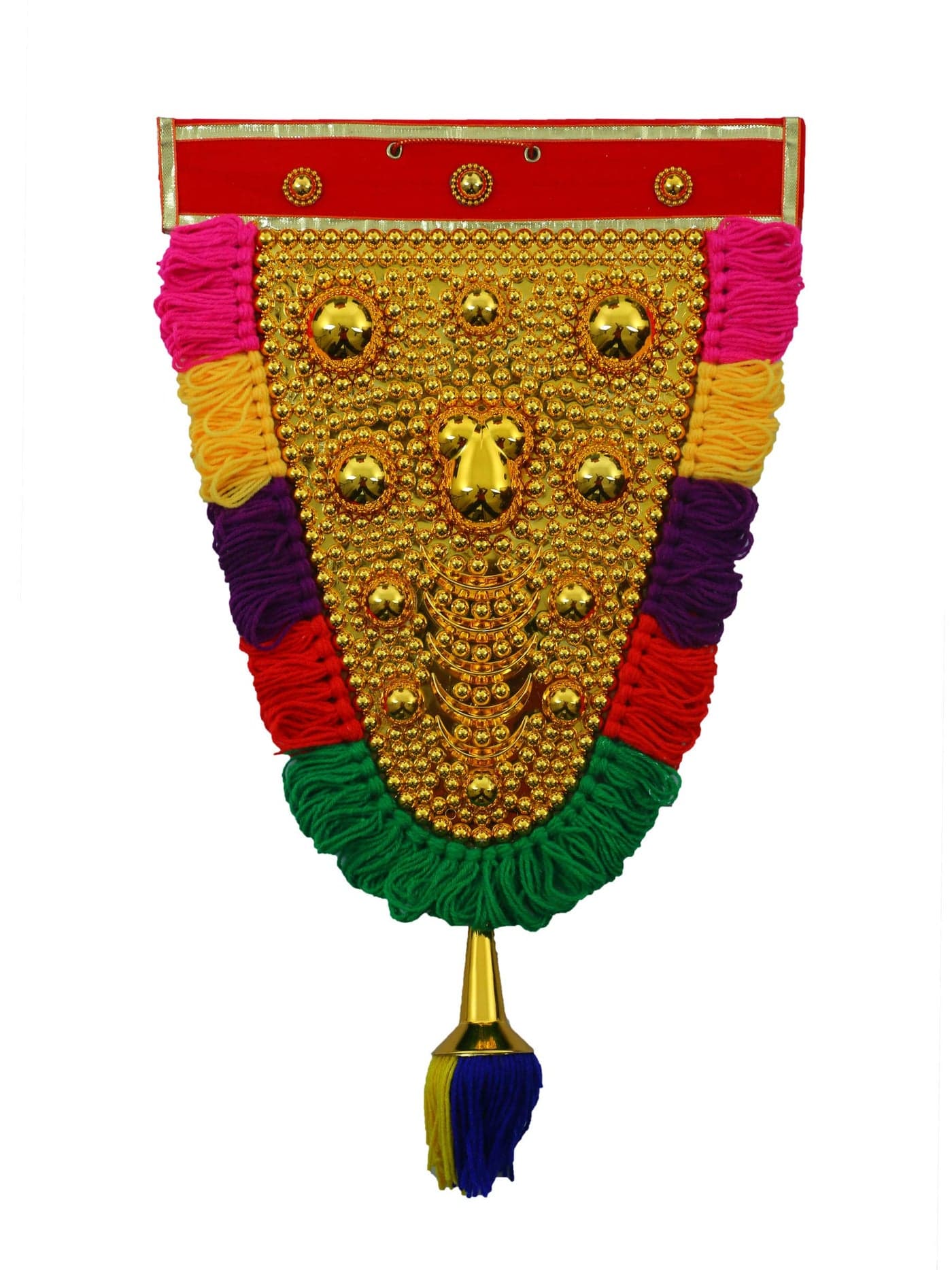 Newven™ Nettipattam Elephant caparison wall hangings for interior traditional Home Decor Handcrafted showpiece (1.8 Feet)