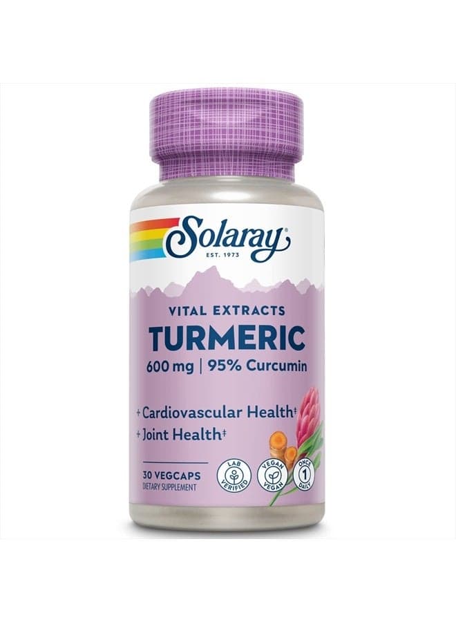 Turmeric Root Extract 600 mg - Turmeric Curcumin Capsules - with 95% Curcumin - 30 VegCaps