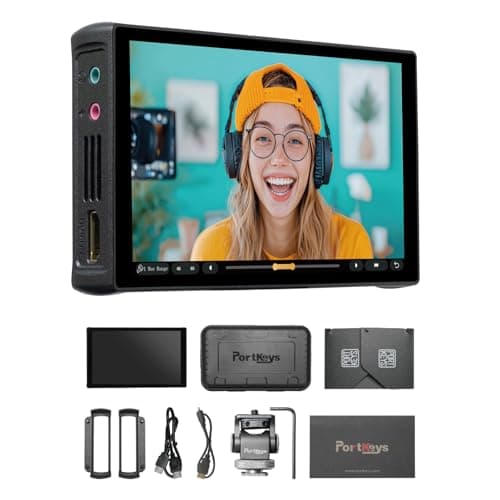 Portkeys PT5 III Camera Monitor Touchscreen 54 800nits Field Monitor with USB 30 TypeC Port Support Waveform Histogram Peaking False Color and 3D LUT Function for DSLR Camera with Sunshade