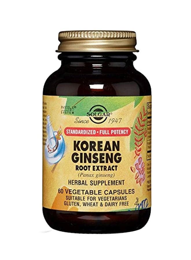 Korean Ginseng Root Extract herbal Supplement - 60 Caplets
