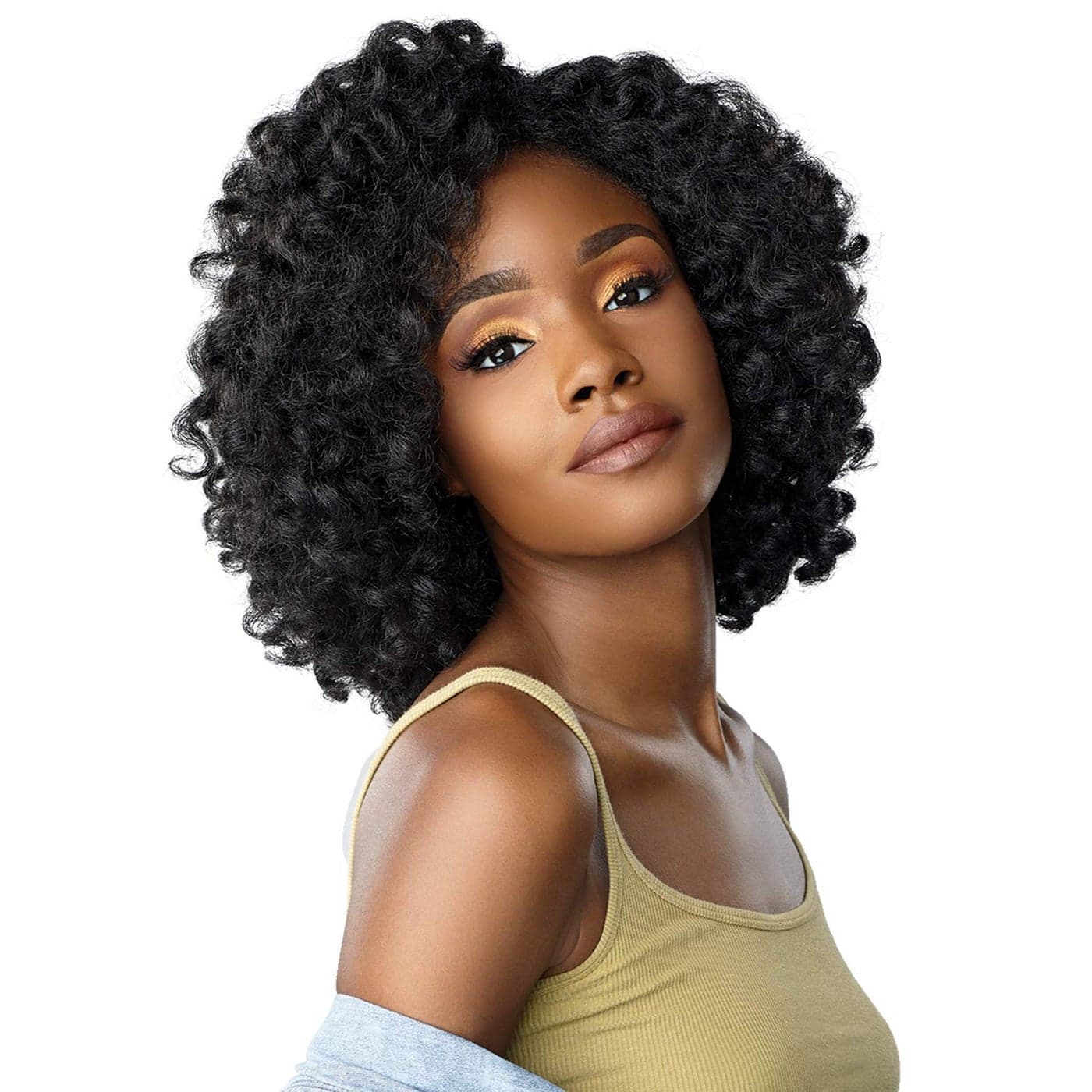 Sensationnel Curls Kinksandco Half Wig Role Model Synthetic Instant Weave Updo Full Cap for Natural 3C to 4C Hair Textures F1B30
