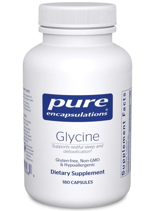 Glycine - Supports Restful Sleep & Liver Detox* - Liver Supplement - Vegan & Gluten-Free - 180 Capsules