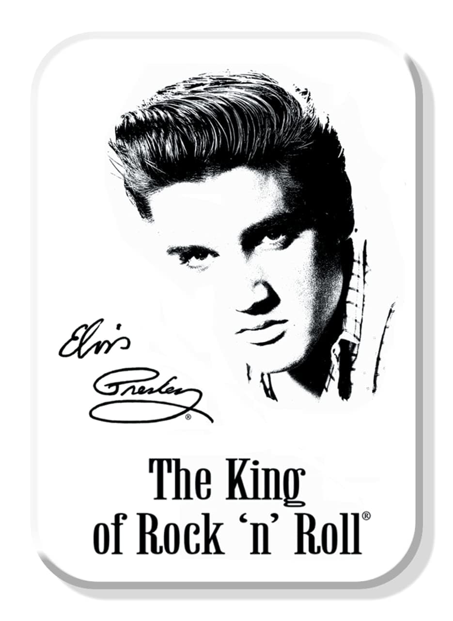 Desperate Enterprises Elvis - Signature Refrigerator Magnet - Funny Magnets for Office, Home & School - Made in The USA