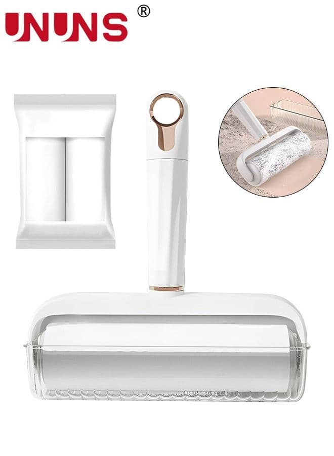 Clothes Hair Remover Lint Brush Fur Remover Roller with Self-Cleaning for Sofa Beds Couch Carpet Car Seat Dress Dog Bed & Furniture