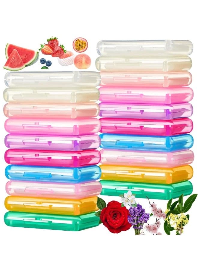 Geiserailie 20 Pack Braces Wax for Teeth New Flavored Dental Orthodontic Wax with Applicator Scraper for Braces Wearer, Oral Appliances, Aligners Patients, Fruit floral Flavors