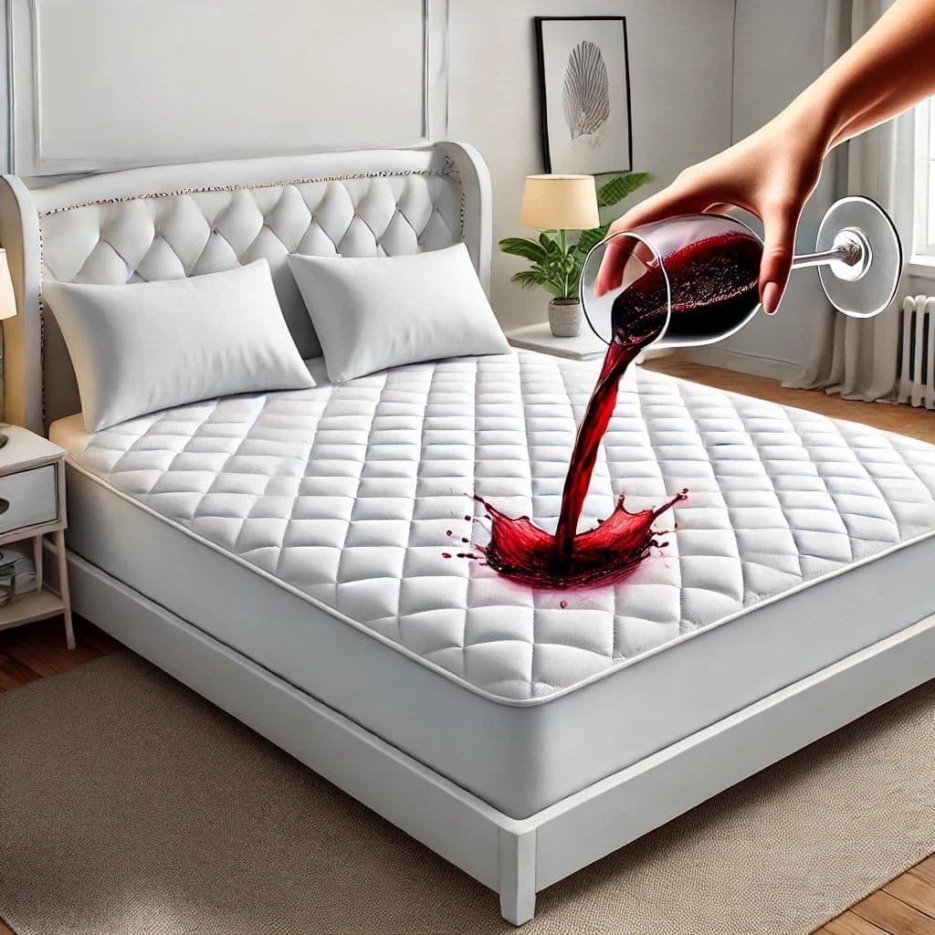 PLANETOID Quilted Waterproof Mattress Protector King Size with Extra Deep Fitted Sheet protects against Anti Allergy perfect Breathable Mattress bed Protectors Toppers Pad Cover 152 x 200 40cm