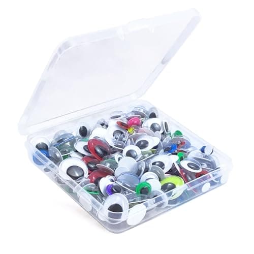 Wiggle Googly Eyes Self Adhesive Mixed Sizes 6mm 8mm 10mm 12mm 15mm 300