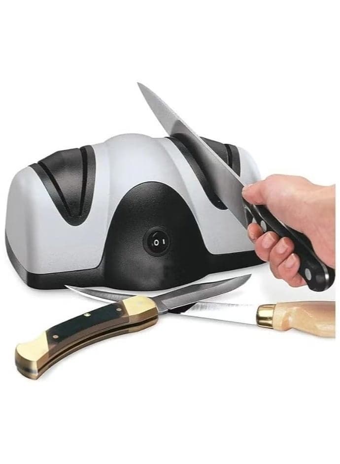2 Stage Professional Universal Kitchen Electric Knife Sharpener – Effortlessly Restore Your Blades