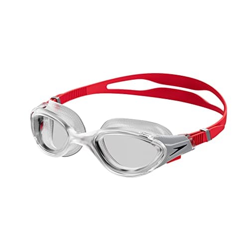 Unisex Adult Biofuse 2.0 Clear Lens Swim Goggles - Tint & Red