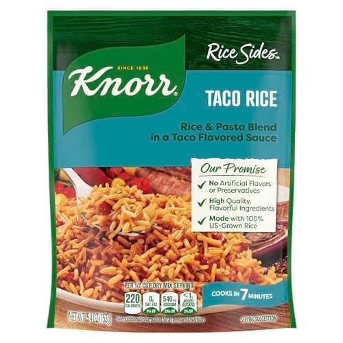 Knorr Rice Sides Taco Rice For a Tasty Rice Side Dish 54 oz