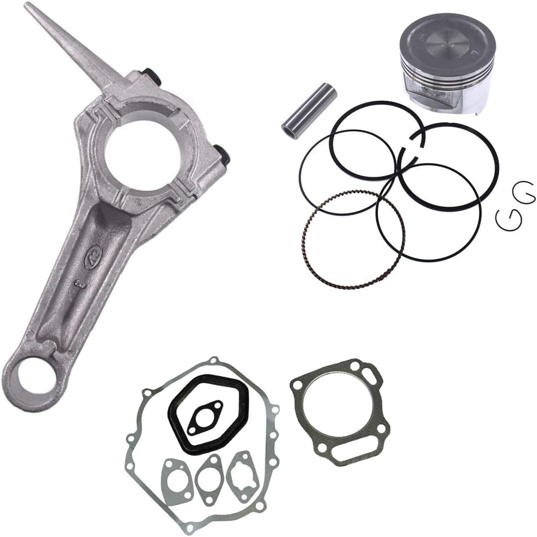 NAVARME Piston Kit, Gasket Kit, and Connecting Rod Set for Honda GX390 Engine