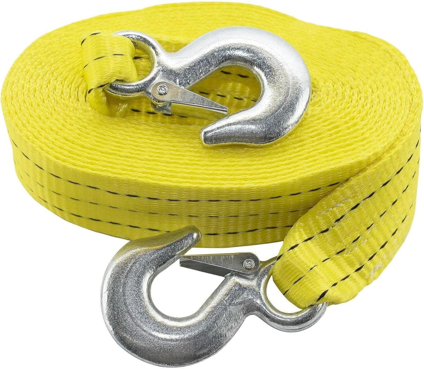 SGT KNOTS Heavy Duty Tow Strap with Solid Metal Hooks - 10,000lbs Recovery Capacity 2" x 20' Tow Rope