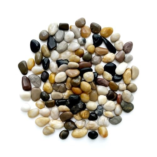 Rocks for Plants 5 Lbs, 0.8-1.5 Inch High Polished Pebbels, Decorative Stones for Garden Landscaping, Smooth Gravel Filler for Outdoor Plants, Succulents, Fish Tank and Vases
